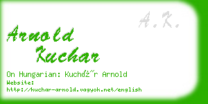 arnold kuchar business card